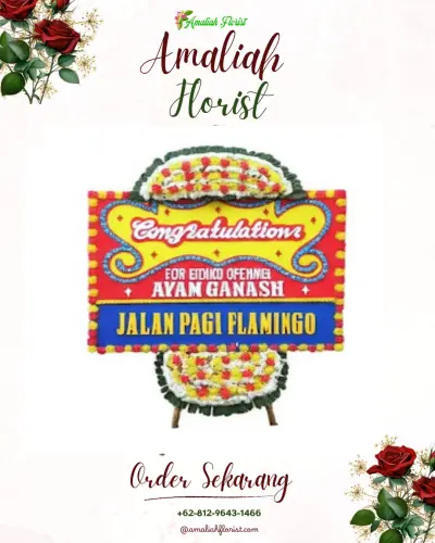 Bunga Papan Congratulation di Maloku